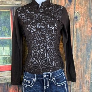 Gerard Darel brown knit‎ sweater